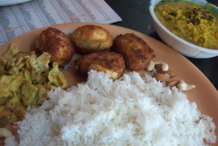 Dimer Devil with Rice and Dal